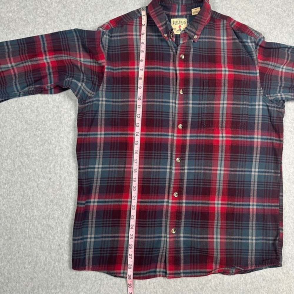 RedHead‎ Brand Co Plaid Button Down Shirt Men Size L Flannel Long Sleeve Outdoor - Picture 5 of 10